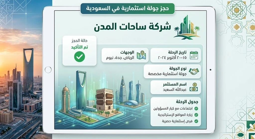 Как забронировать инвестиционный тур в Саудовскую Аравию на 2026 год?