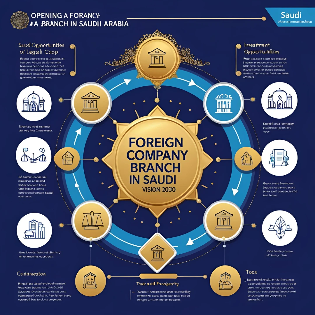 Открытие филиала иностранной компании в Саудовской Аравии.